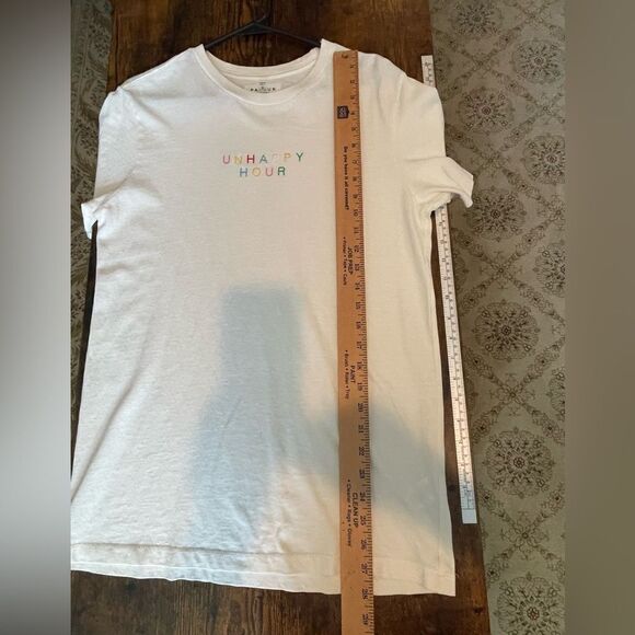 PacSun “Unhappy Hour” Graphic T-Shirt White Size Small - Picture 6 of 9